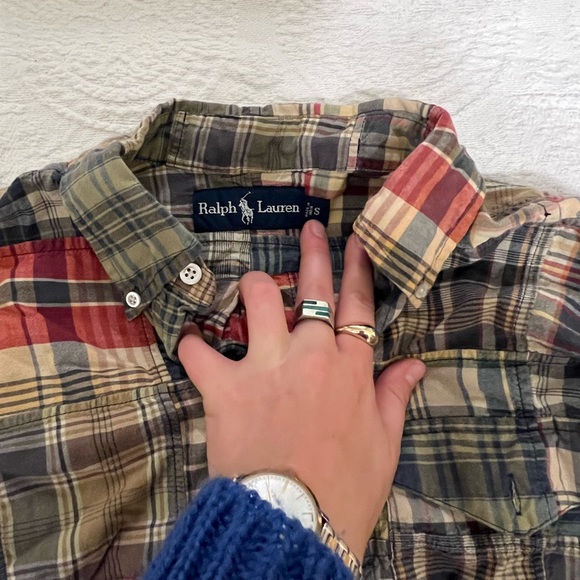 Ralph Lauren 90s Vintage Madras Shirt - Picture 6 of 6